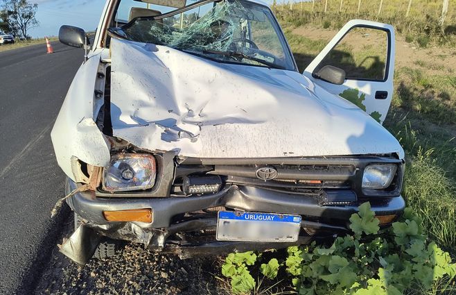 Foto cedida a Subrayado. La camioneta era conducida por un hombre de 37 años.