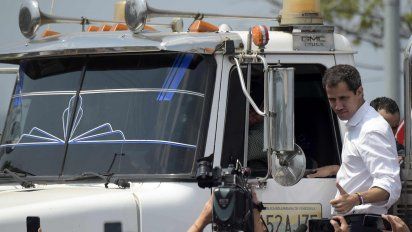 guaido anuncio en twitter el inicio del ingreso de ayuda internacional a venezuela