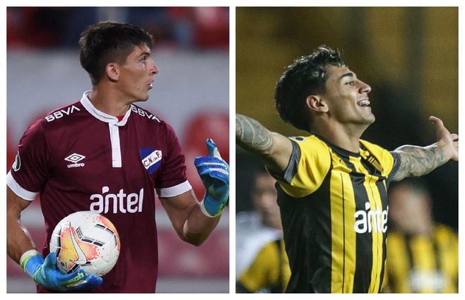 Rochet y Torres, dos figuras del fútbol local en la reserva de la selección nacional. 