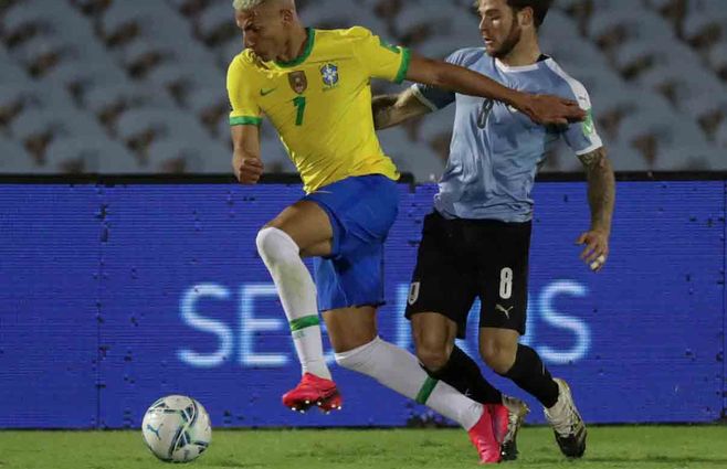 Brasil venció 2 a 0 a Uruguay por las eliminatorias rumbo a Qatar 2022