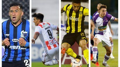 Lucas Ocampo (Liverpool), Matías Arezo (River Plate), Jesús Trindade (Peñarol) y Manuel Ugarte (Fénix)