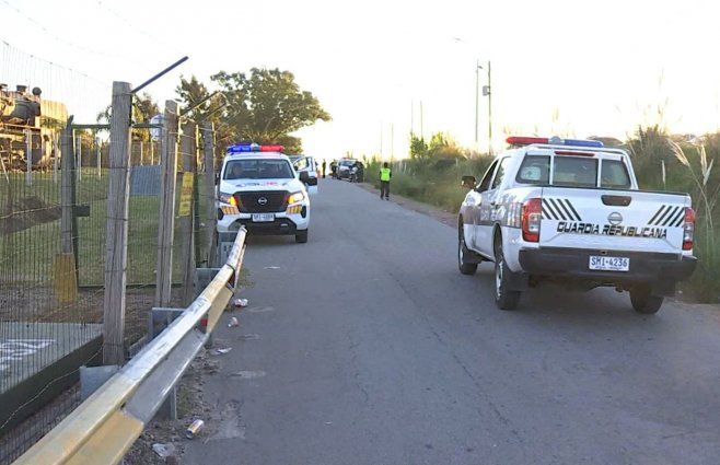 Foto: Subrayado. Operativo policial durante el clásico, en el Campeón del Siglo.