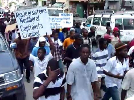 Haitianos se movilizan y piden retiro de misión de la ONU