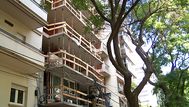 Foto: Subrayado. Edificio en construcción en Punta Carretas donde murió el trabajador.