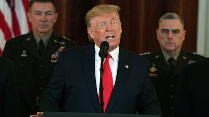 trump advirtio a iran de su poderio militar tras el primer ataque a bases de ee.uu.