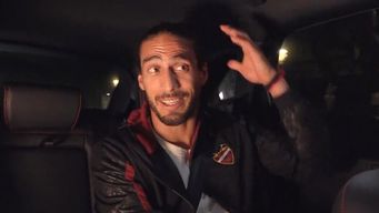 Martín Cáceres en la entrevista con el canal del Levante.&nbsp;