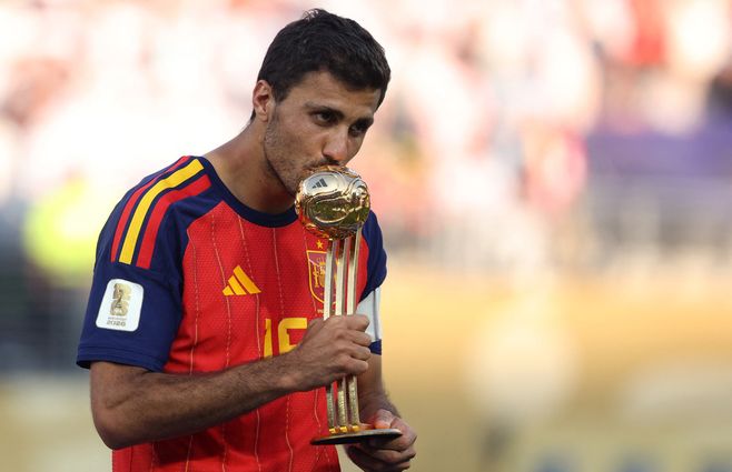 Foto: AFP. Rodri, jugador español.