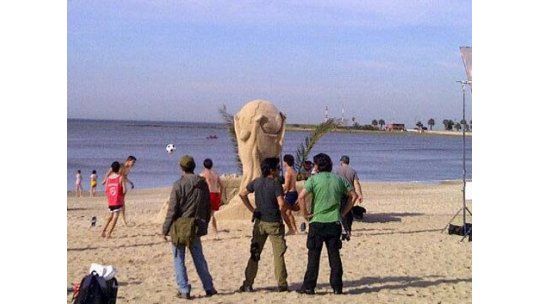 Filman en Montevideo comercial sobre la Copa del Mundo 2014