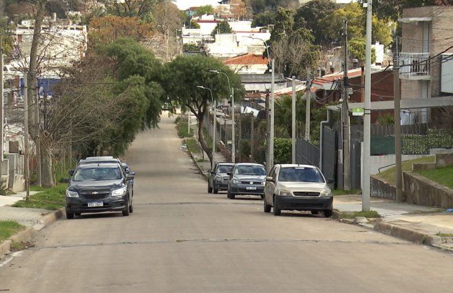 Foto: Subrayado. Escena del homicidio, en el barrio Sayago.&nbsp;