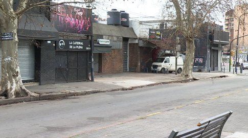 Foto: Subrayado. Escena del homicidio, frente a un baile de Aguada. 