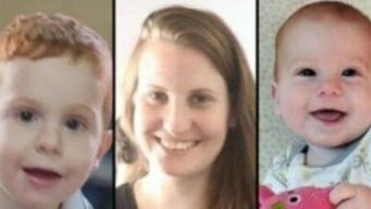 Shiri Bibas y sus hijos. Foto: archivo AFP.