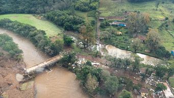 Imagen compartida en el Twitter gobernador de Río Grande del Sur, Eduardo Leite.