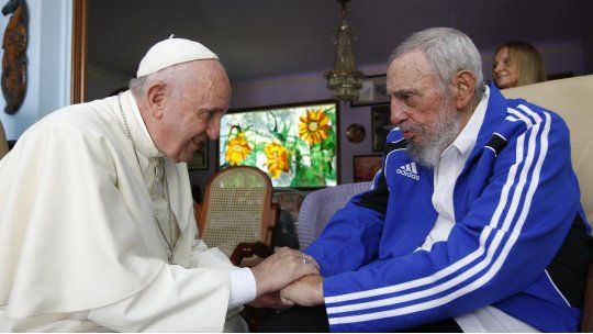 Fidel, papa francisco