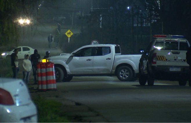 Foto: Subrayado. Escena del homicidio, en 18 de Mayo, Canelones.