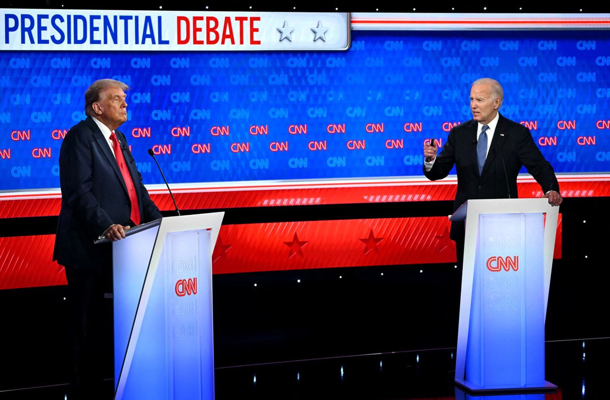 Foto: AFP. Debate presidencial entre Joe Biden y Donald Trump. Foto: AFP. Debate presidencial entre Joe Biden y Donald Trump.