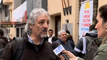 paro y movilizacion del sunca afecta el transito en el centro de montevideo