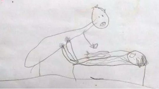 dibujos sexuales, niña Brasil