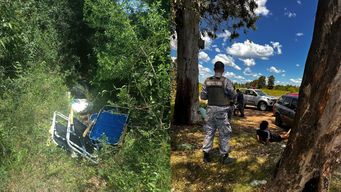 pasaban sillas playeras y otros articulos de contrabando entre la maleza y fueron atrapados; hay tres detenidos