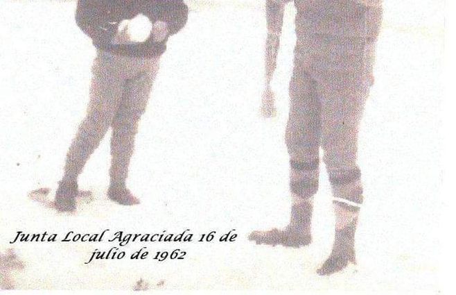 Foto cedida a Subrayado. Nieve en Agraciada (Colonia-Soriano), el 16 julio 1962. 