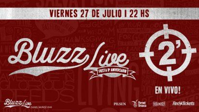 8 anos de bluzz live con la banda 2 minutos en vivo