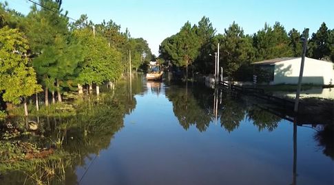 Mientras se reducen los desplazados en el país, aumentan en Cerro Largo por crecida de Laguna Merín