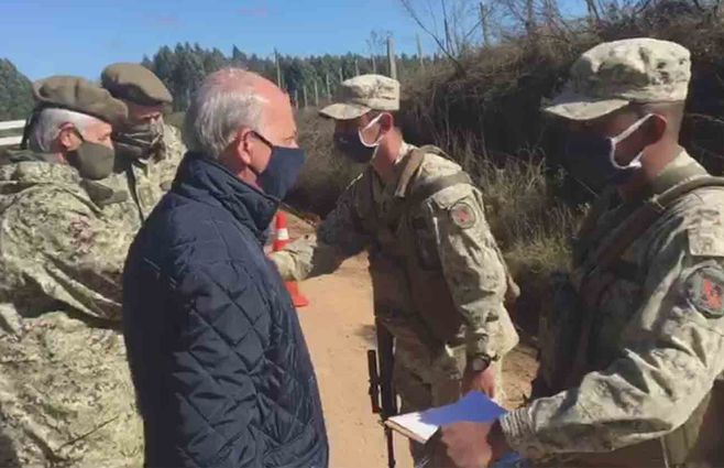 Ministro de Defensa supervisa acciones en Rivera, días atrás 