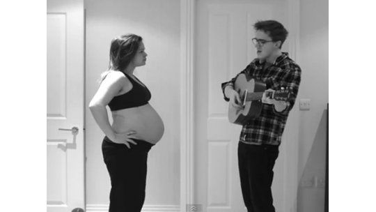 Genial video de la evolución diaria de un embarazo, musicalizado