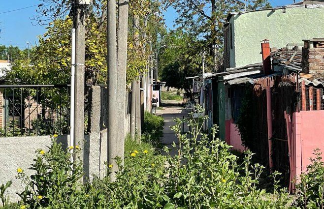 Foto: Paola Botti, Subrayado. El pasaje donde ocurrió el homicidio.