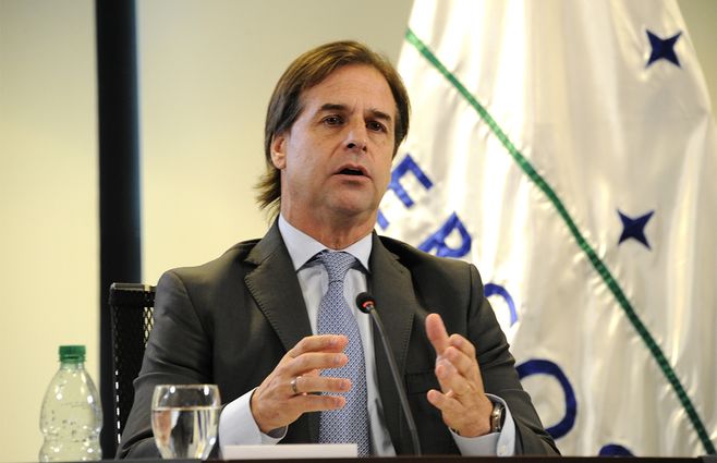 Lacalle Pou en su primera Cumbre del Mercosur, julio de 2020, que se hizo de manera virtual por la pandemia. Foto: Presidencia Uruguay-