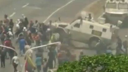 Foto: Captura de pantalla de video transmitido por medios de comunicación.
