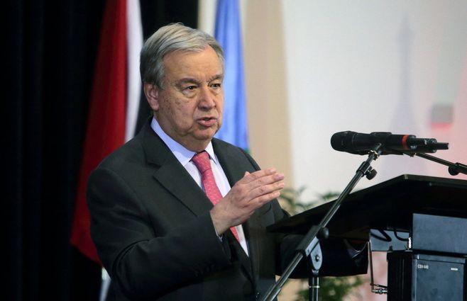 secretario general de la ONU António Guterres. Foto: AFP