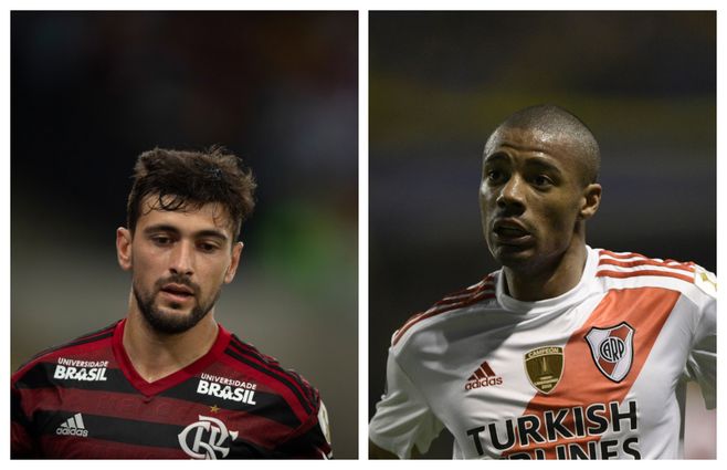 De Arrascaeta y De la Cruz, figuras uruguayas de los equipos finalistas