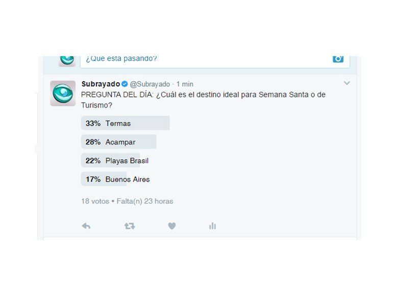 PREGUNTA DEL DÍA:  Qué hacer en Semana Santa o de de Turismo