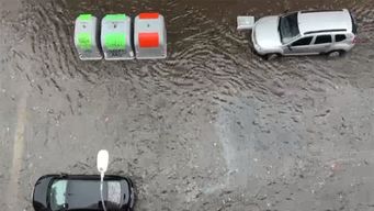 lluvia inundo calles de montevideo; usuarios de redes sociales lo registraron