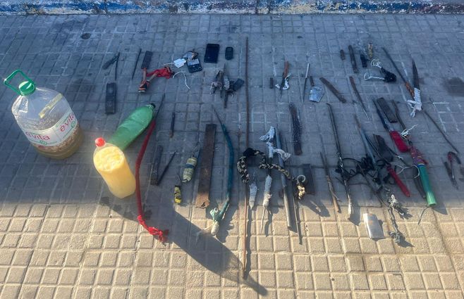 Foto cedida a Subrayado. Requisa de este miércoles en el ex Comcar.