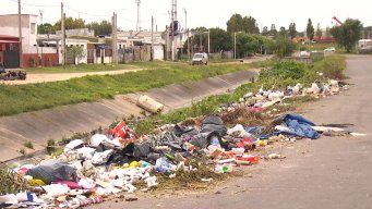 Foto: Subrayado. Cañada donde fue tirado el cuerpo, según testigos.