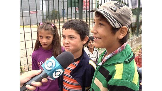 Niños del Plan Juntos de campamento en Parque del Plata