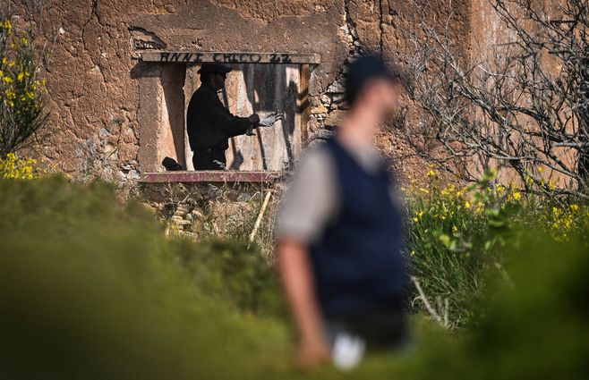 Segundo día de búsqueda. Foto: AFP