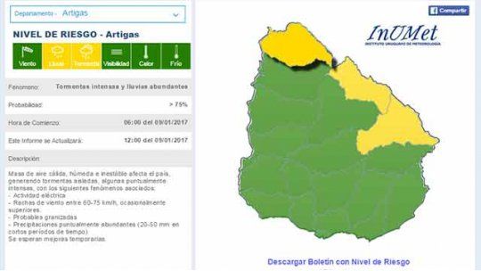 alerta amarilla