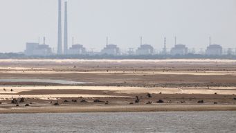 Central nuclear incendiada. Imagen de archivo. Foto: AFP