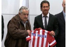 Mujica recibió a Simeone y a los uruguayos del Atlético Madrid