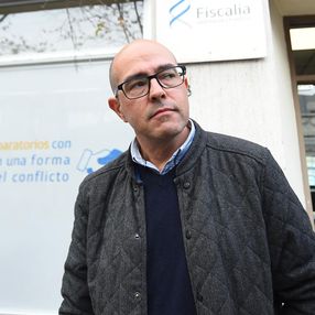 Álvaro Danza, presidente de ASSE, tras presentar la denuncia en Fiscalía. Foto: FocoUy Álvaro Danza, presidente de ASSE, tras presentar la denuncia en Fiscalía. Foto: FocoUy