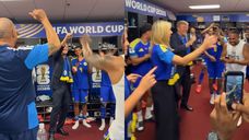 Los reyes de Países Bajos celebran bailando el primer punto mundialista de Curazao, que compartió el video Los reyes de Países Bajos celebran bailando el primer punto mundialista de Curazao, que compartió el video