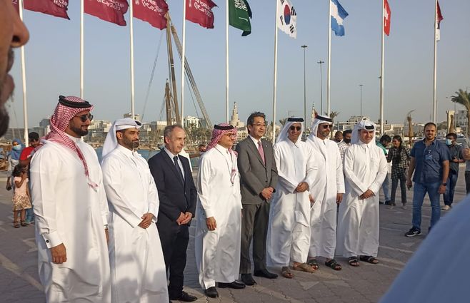 Pabellón de Uruguay en Qatar. Foto y video: Ministerio de Relaciones Exteriores.