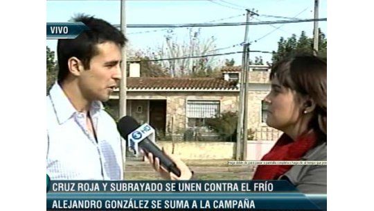 González y Porta se sumaron a la campaña de la frazada