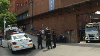 Rapiña en Médica Uruguaya. Foto: Subrayado.