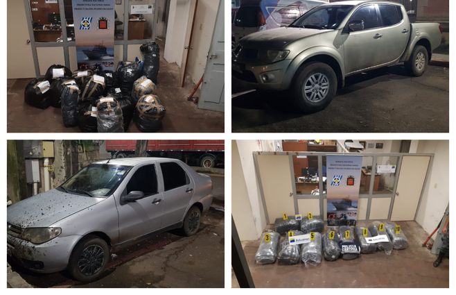 Material incautado por personal de Investigaciones y Fiscalía.&nbsp; &nbsp;
