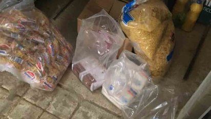 privados entregan canastas en el hipodromo las piedras