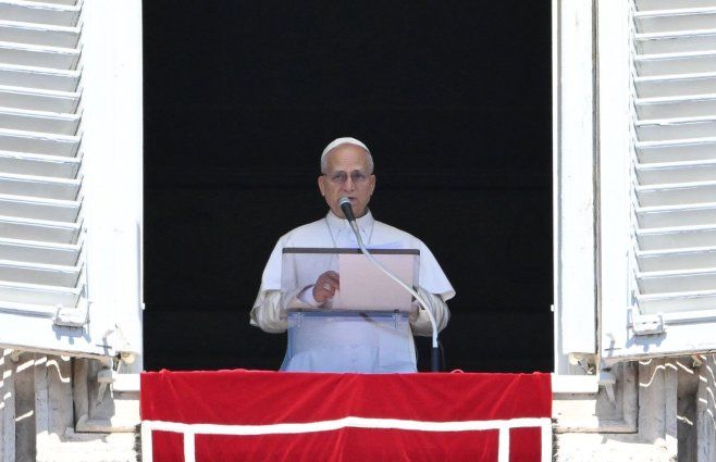 Foto: AFP. Papa León XIV en el Vaticano.