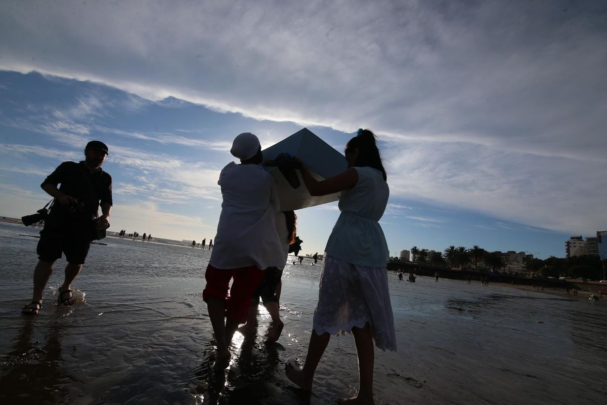 Es la llamada “diosa del mar”, considerada una madre protectora para su fieles del culto umbandista. Foto: Foco UY